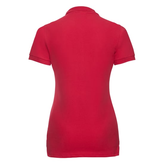 Russell Womens/Ladies Stretch Fitted Polo Shirt (Classic Red) - Image 2