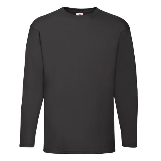 Fruit of the Loom Unisex Adult Valueweight Long-Sleeved T-Shirt (Black) - Image 1