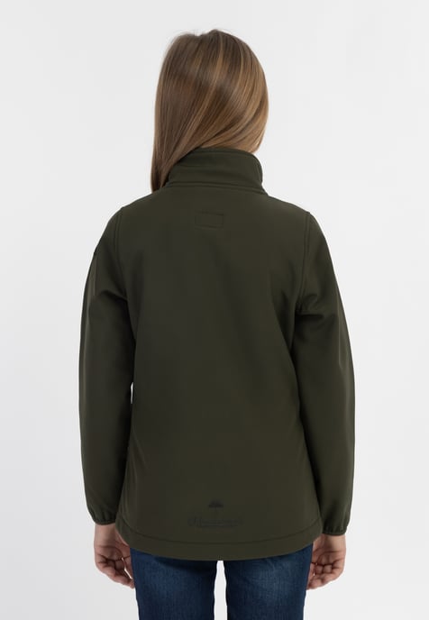 Schmuddelwedda softshell jacket Girls dark olive - Image 4