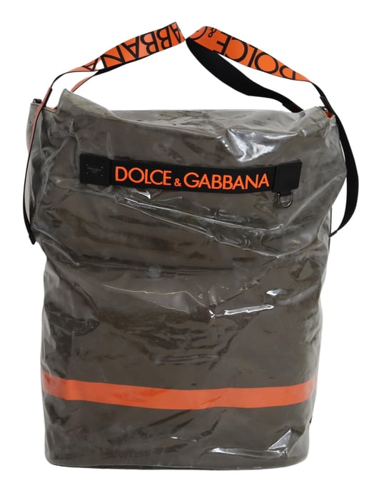 Bolso de Tela Verde Grande para Hombre en Algodón de Dolce & Gabbana - Image 1