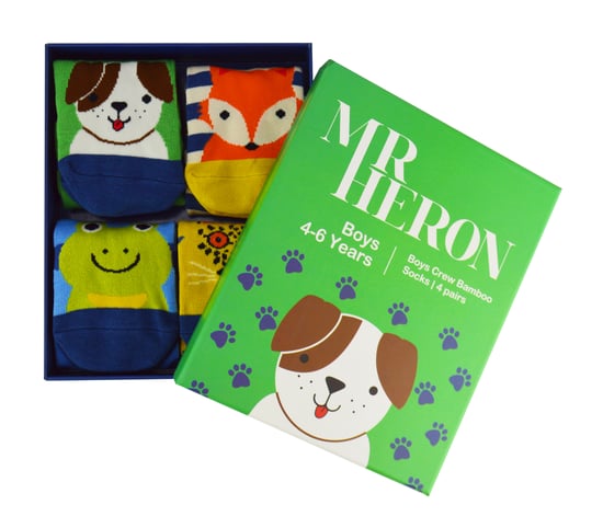 Miss Sparrow - 4 Pack de Calcetines de Bambú para Niños en Caja de Regalo - Surtidos - Image 2