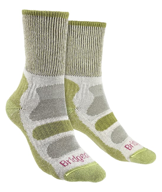 Bridgedale - Calcetines de algodón ligeros para mujer -Spring Green - Image 1