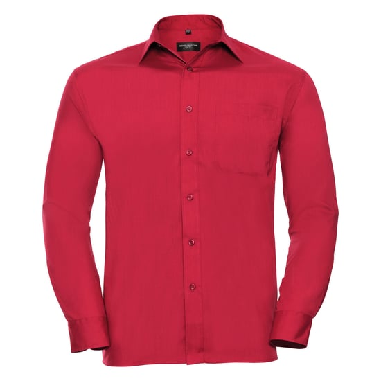 Russell Collection Mens Long Sleeve Shirt (Corporate Blue)