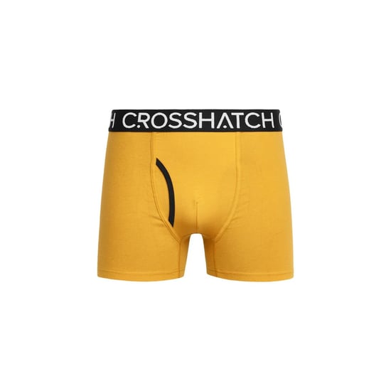 Crosshatch Mens Lynol Boxer Shorts (Pack of 3) (Yellow) - Image 3