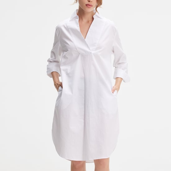 Minimalist cotton shirt dress - Image 4