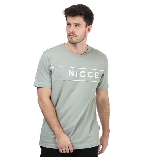 Nicce Round Neck Short Sleeve Green Mens Geti T-Shirt 211 1 09 16 0341