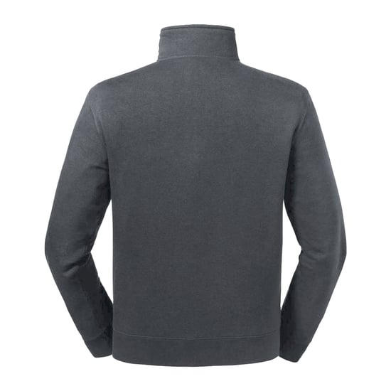 Russell Mens Authentic Quarter Zip Sweatshirt (Convoy Grey) - Image 2