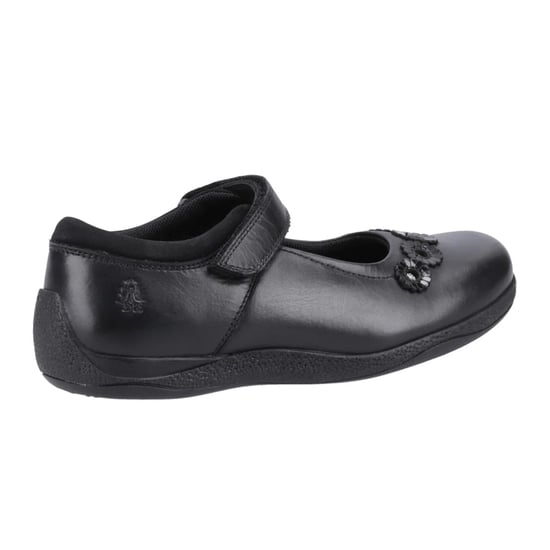 Hush Puppies Girls Christina Leather School Shoes (Black) - Image 2