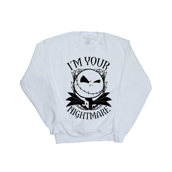 Disney Womens/Ladies Nightmare Before Christmas Nightmare Sweatshirt (White) - Image 1