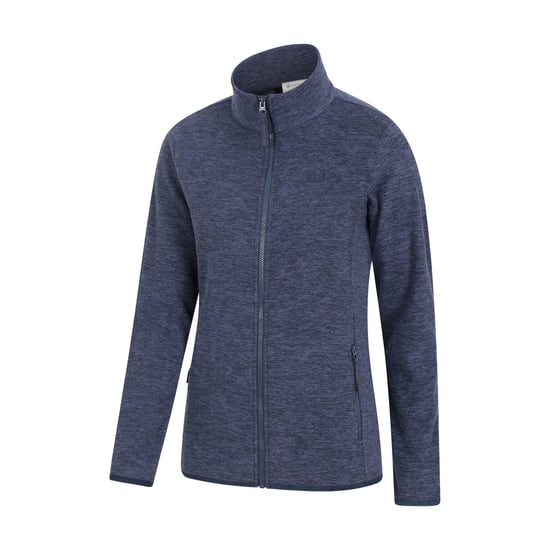 Mountain Warehouse Womens/Ladies Snowdon II Melange Full Zip Fleece Jacket (Dark Blue) - Image 3