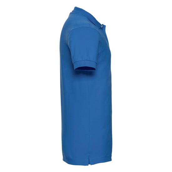 Russell Mens Stretch Fitted Polo Shirt (Azure Blue) - Image 3