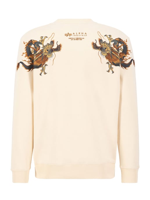 Suéter Dragon Emb de Alpha Industries para hombre en blanco - Image 1
