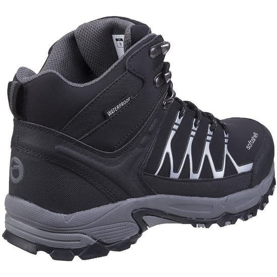 Cotswold Mens Abbeydale Mid Hiking Boots (Black/Grey) - Image 2