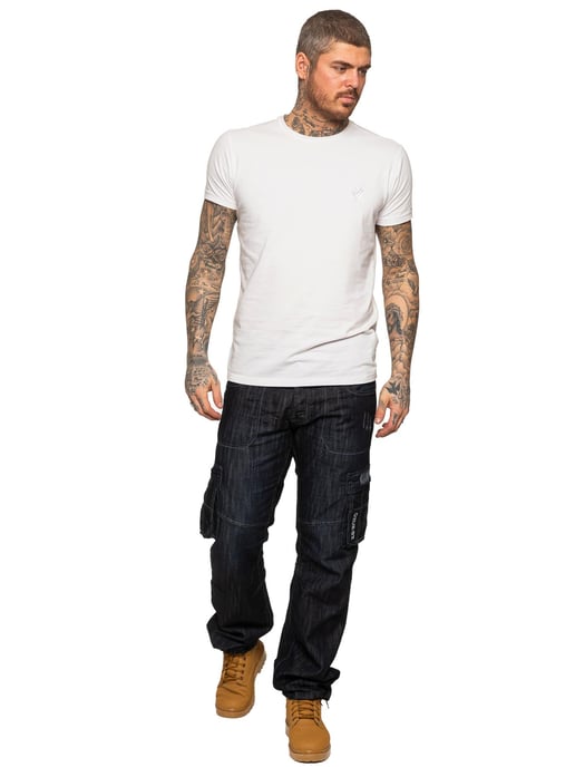 Enzo | Vaqueros de combate para hombre - Azul oscuro - Image 6