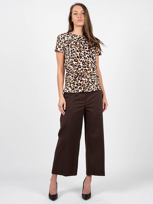 Patrizia Pepe T-Shirt Woman's Brown