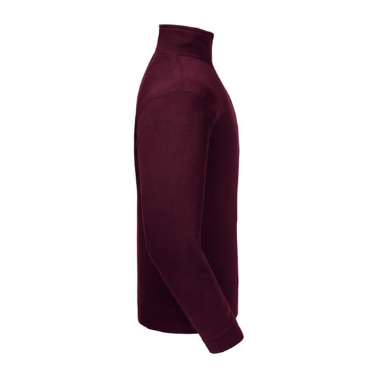 Russell Mens Authentic Quarter Zip Sweatshirt (Burgundy) - Image 3