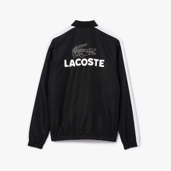 Men's Lacoste Colourblock Tennis Tracksuit in Black-White - Image 4