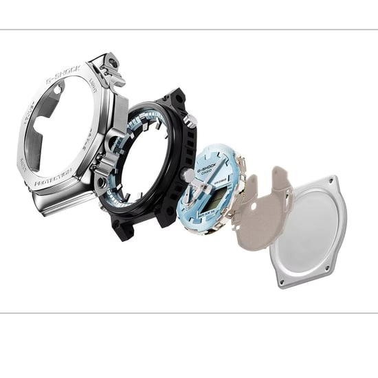 Reloj de Hombre Casio G-Shock Plateado GM-2110D-3AER - Image 3
