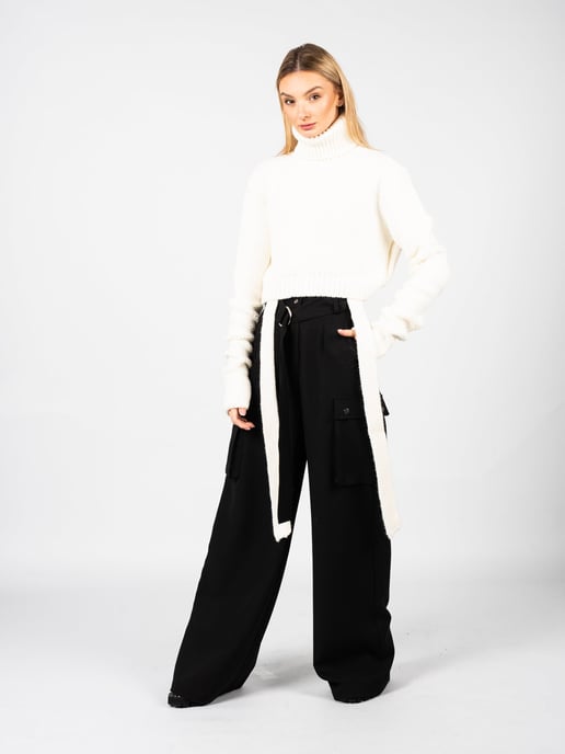 Pantalón La Haine Inside Us LW597 Mujer Negro - Image 2