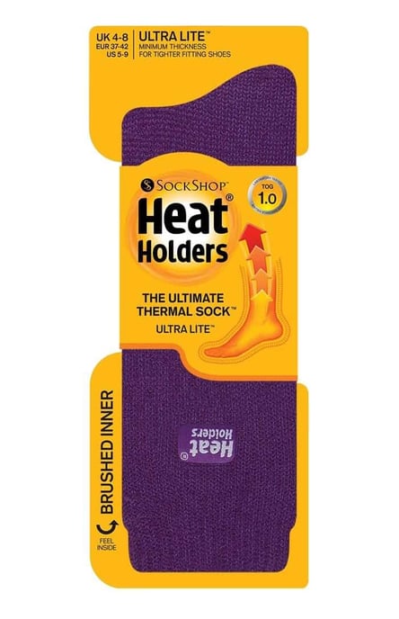 Ultra Lite - Ladies Lightweight 1.0 TOG Thermal Dress Socks