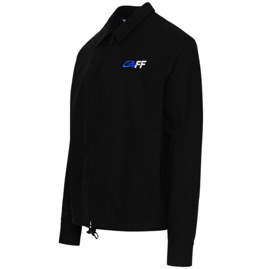 Off-White Camisa hibrida negra con cremallera Exact Opposite - Image 3