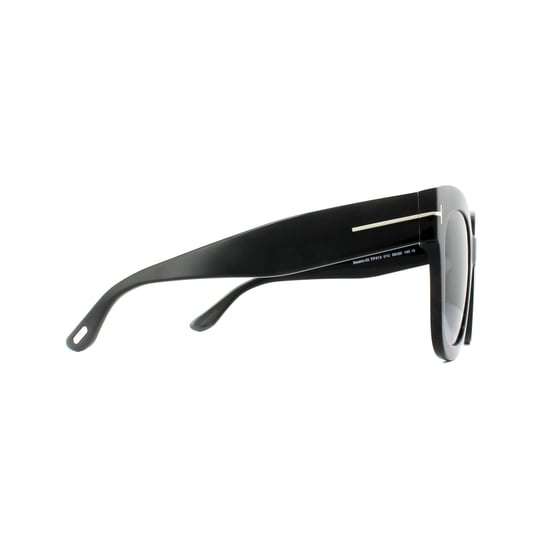 Gafas de sol Tom Ford 0613 Beatrix 01C Negro Brillante Espejo Gris Humo - Image 4