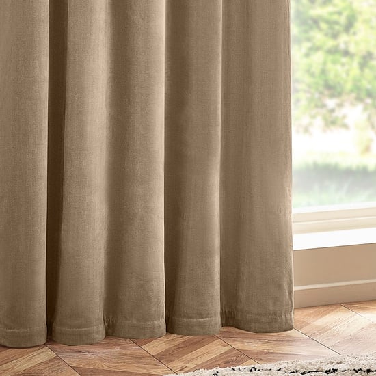 Yard Heavy Chenille Room Darkening Eyelet Curtains