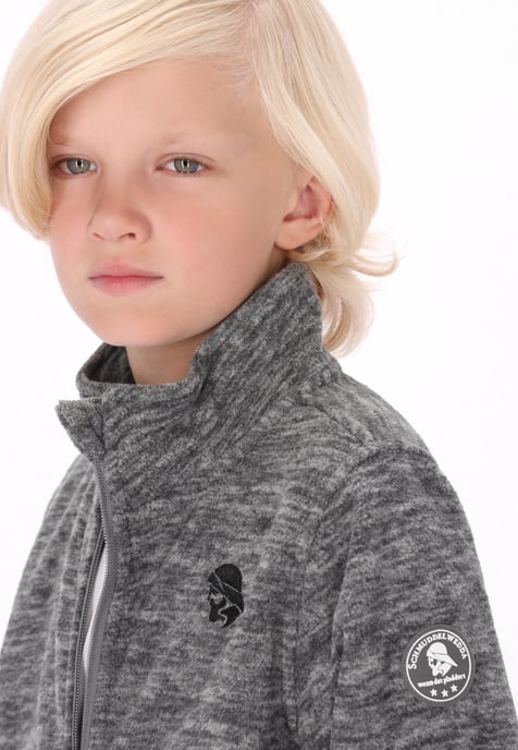 Schmuddelwedda fleece jacket Grey melange - Image 5