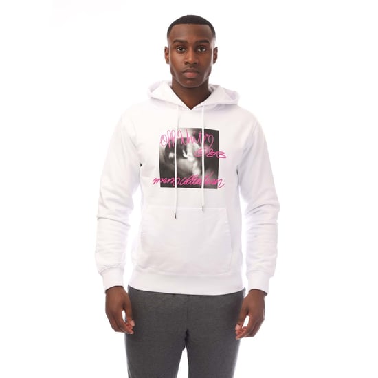 Sudadera ajustada tipo tornado Off White para hombres en blanco y rosa - Image 1