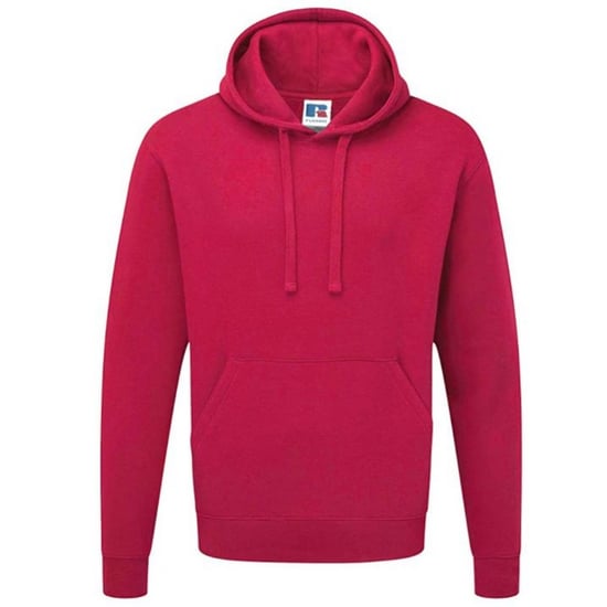 Russell Colour Mens Hooded Sweatshirt / Hoodie (Fuchsia)