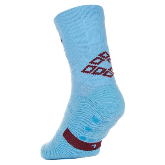 Umbro Mens Protex Gripped Ankle Socks (Sky Blue/New Claret) - Image 2