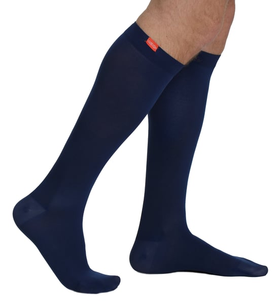 VIM&VIGR - Graduated Compression Unisex Socks 15-20 mmhg with Moisture Wicking Nylon - Navy - Image 2