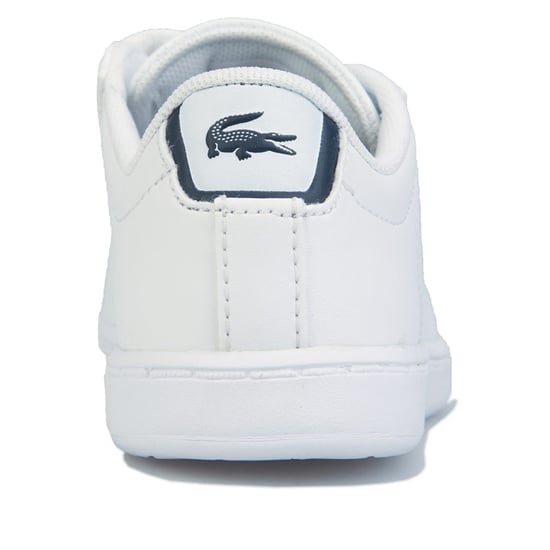 Boy's Lacoste Infant Carnaby Evo Trainers in White Navy - Image 6