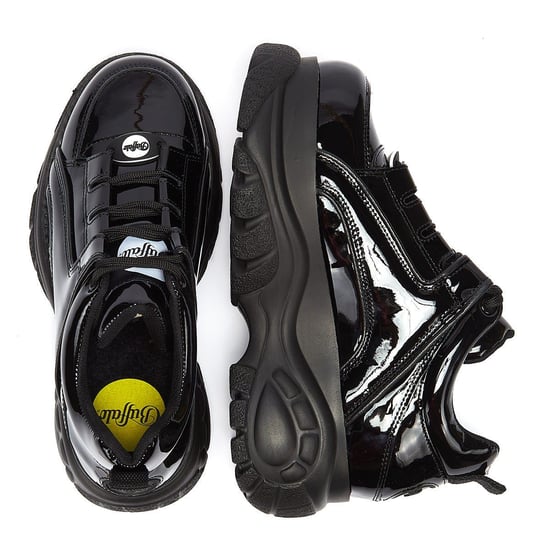 Buffalo London 2.0 Patent Womens Black Trainers - Image 6