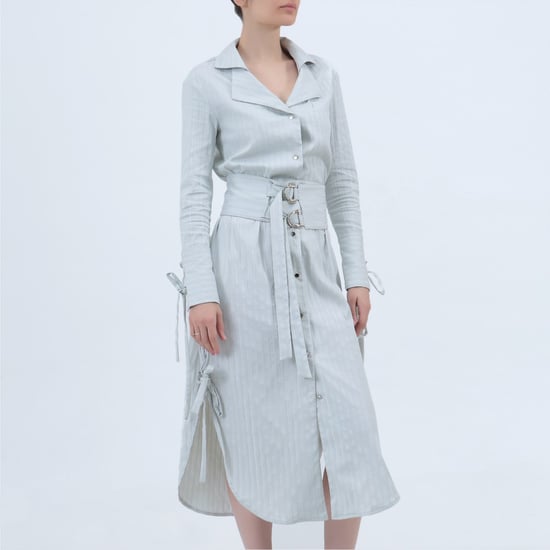 Long Tailor Shirt Dress - Image 1