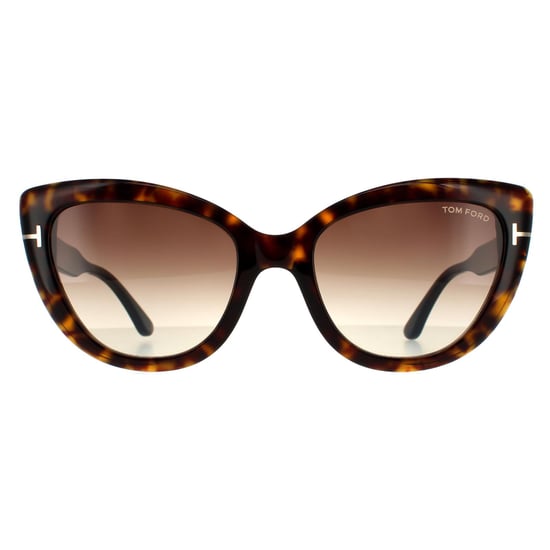 Tom Ford Cat Eye Womens Dark Havana Brown Gradient - Image 1