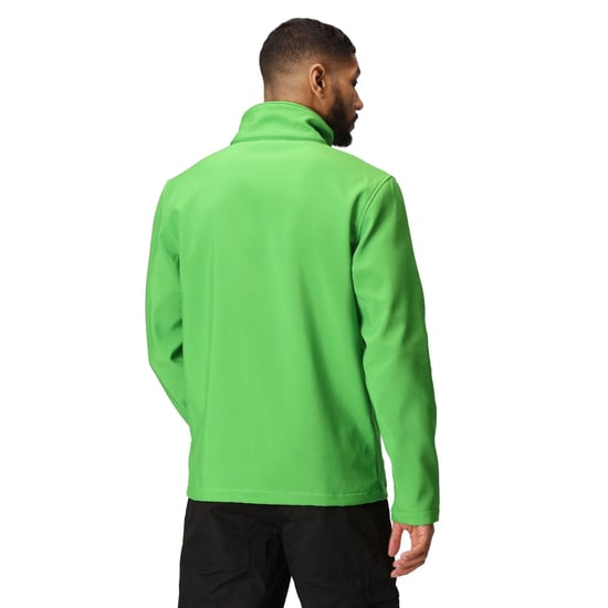 Regatta Mens Ablaze Printable Softshell Jacket (Extreme Green/Black)