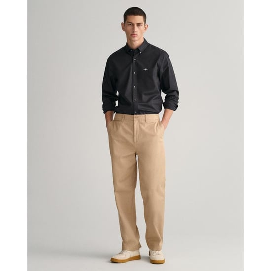 GANT Mens Slim Fit Long Sleeve Poplin Shirt - Image 4