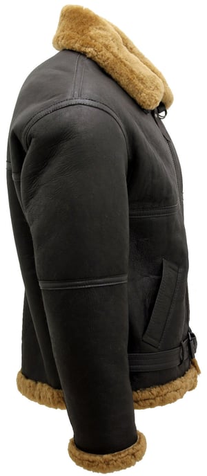 Chaqueta de aviador de piel de oveja de la RAF - Skyfair - Image 3