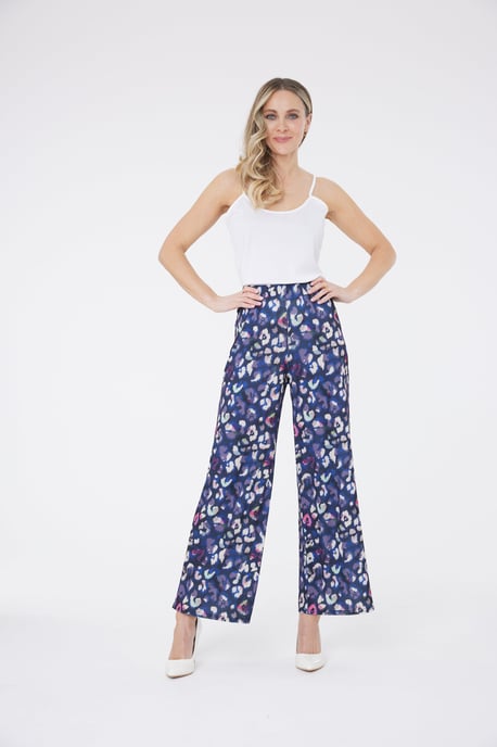 Pinky Wide Leg Trouser - Purple