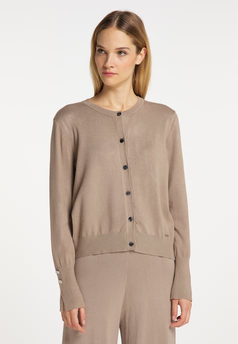 Dreimaster Cardigan women taupe - Image 3