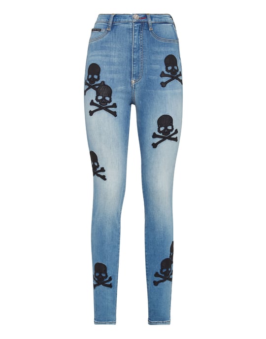 Jegging De Cintura Alta Skull - Image 2