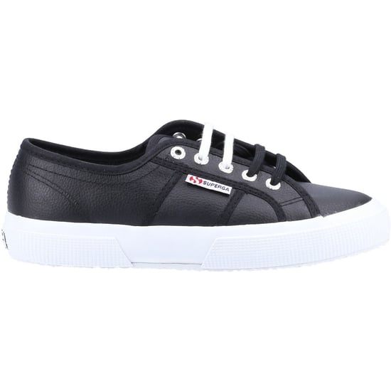 Superga 2750 Leather Men's Black/White Trainers - Image 4
