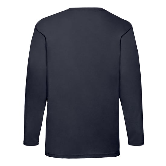 Fruit of the Loom Unisex Adult Valueweight Long-Sleeved T-Shirt (Deep Navy) - Image 2