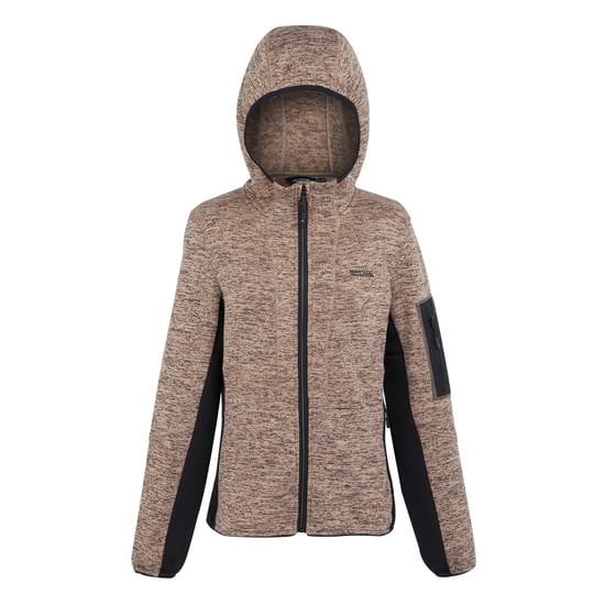 Regatta Womens/Ladies Kemilia Fleece Jacket (Warm Taupe/Black) - Image 1
