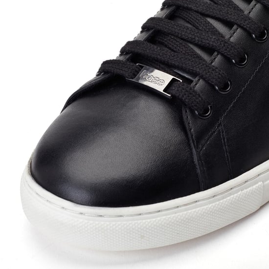 Base London Tucker Leather Men's Black Trainers - Image 6