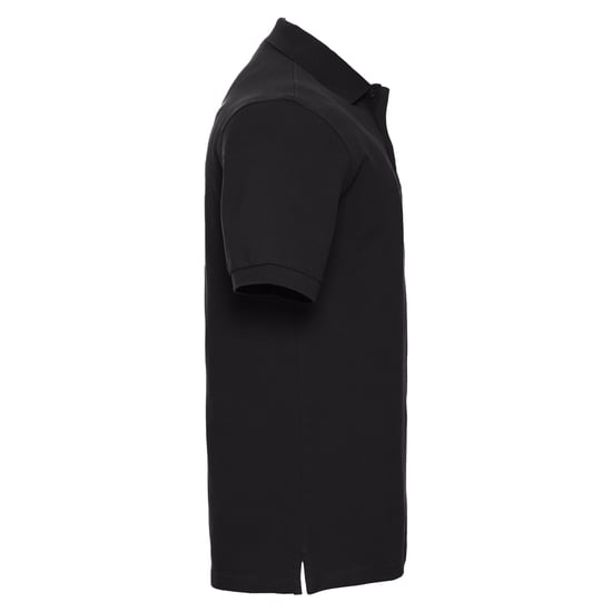 Russell Mens Classic Cotton Pique Polo Shirt (Black) - Image 3