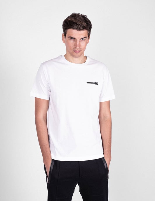 Les Hommes T-shirt Typography del hombre negro, Blanco - Image 3