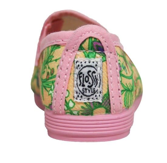 Flossy Style Denia Kids Pink/Green Plimsolls