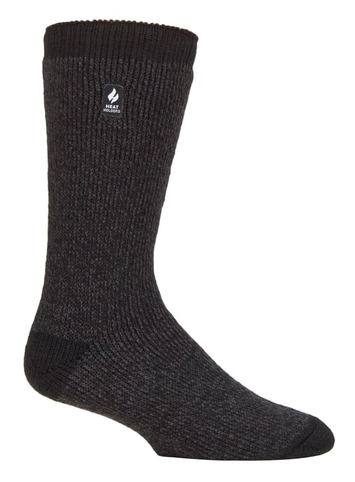 Calentadores - Calcetines Térmicos Extra Gruesos para Hombre para Invierno | Calcetines Aislantes de Forro Polar Cálido | Regalos para Hombre - Carbón / Gris Medio Talón y Punta (Berlín) - Image 1